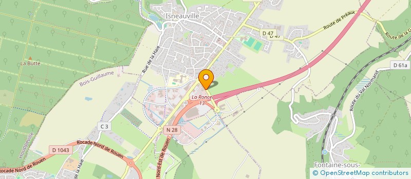 localisation de l'entreprise LBGC  ISNEAUVILLE