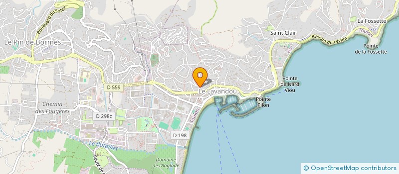 localisation de l'entreprise LBH 16 à LE LAVANDOU
