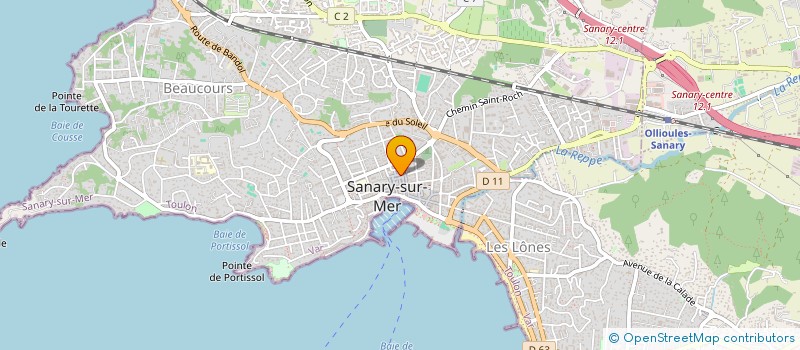 localisation de l'entreprise LBH  SANARY-SUR-MER