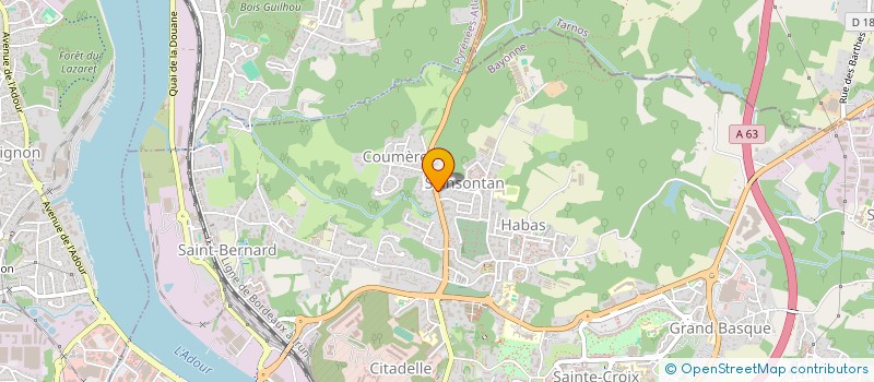 localisation de l'entreprise LBH à BAYONNE