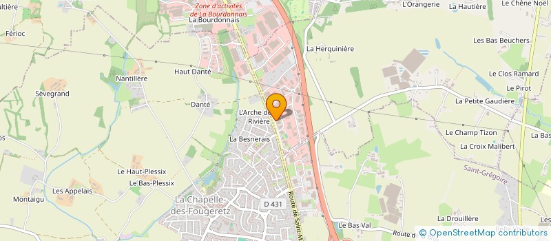 localisation de l'entreprise LBH à MELESSE