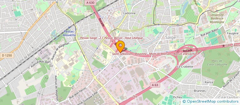 localisation de l'entreprise LBH  PESSAC