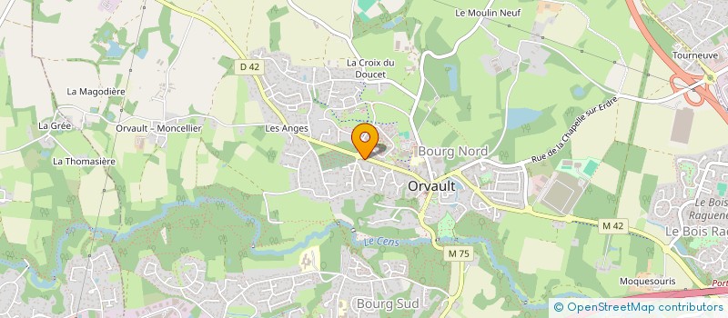 localisation de l'entreprise LBH ANGERS à ORVAULT