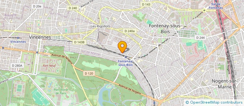 localisation de l'entreprise LBH CAPITAL à FONTENAY-SOUS-BOIS