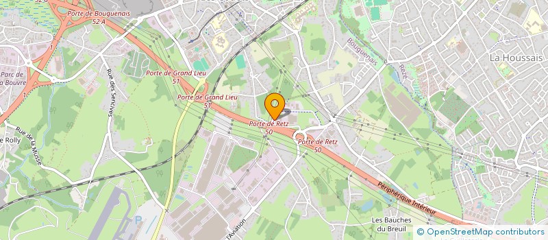 localisation de l'entreprise LBH FINANCES à BOUGUENAIS