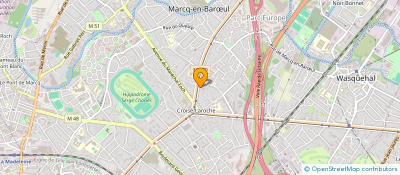localisation de l'entreprise LBH MARCQ CONSEILS  MARCQ-EN-BARUL