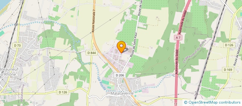 localisation de l'entreprise LBH PARTICIPATIONS à CHATEAUNEUF-DU-RHONE