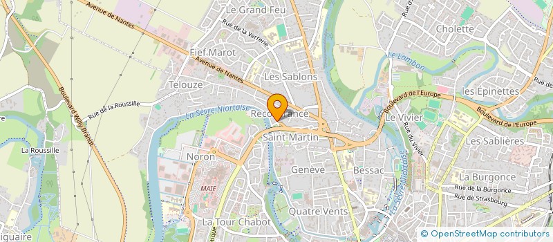 localisation de l'entreprise LBHB à NIORT