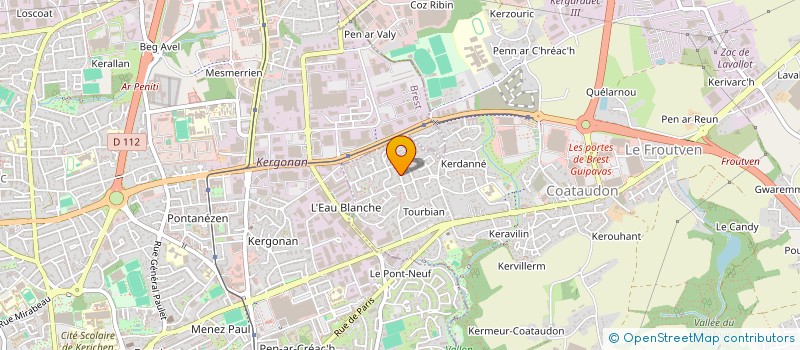 localisation de l'entreprise LBI à GUIPAVAS
