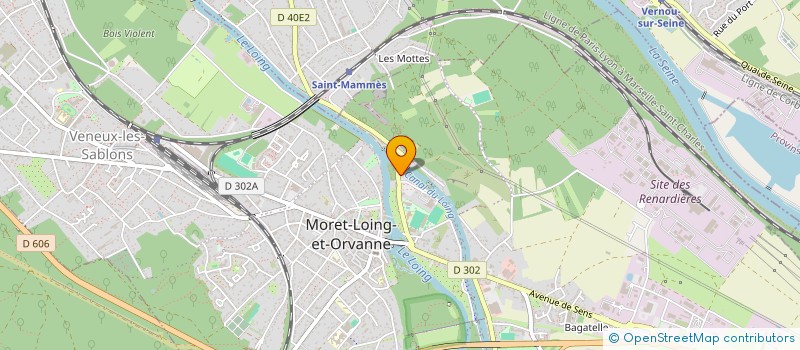 localisation de l'entreprise LBI  MORET-LOING-ET-ORVANNE