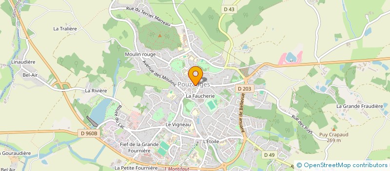 localisation de l'entreprise LBI CONCEPT  POUZAUGES