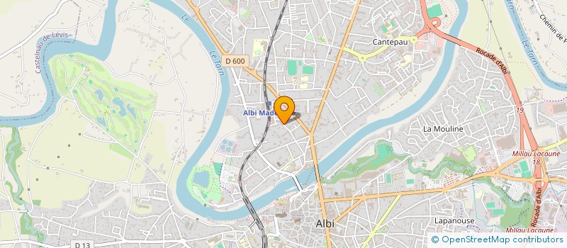 localisation de l'entreprise @LBI FORMATION à ALBI