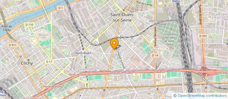 localisation de l'entreprise LBI INVEST à SAINT-OUEN-SUR-SEINE