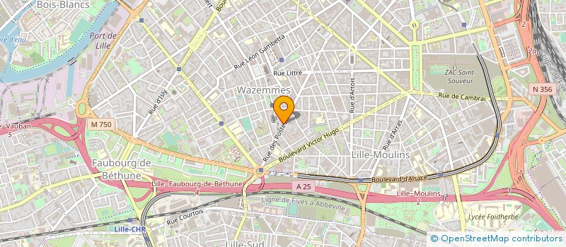 localisation de l'entreprise LBI LILLE CONTROLE TECHNIQUE à LILLE