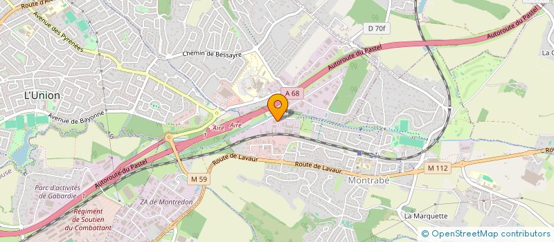 localisation de l'entreprise LBINVEST  MONTRABE