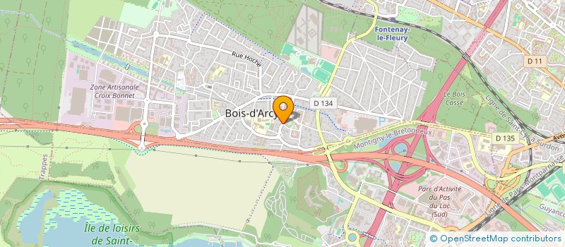 localisation de l'entreprise LBJ  BOIS-D'ARCY