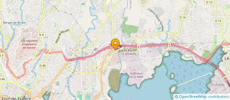 localisation de l'entreprise LBJ-BTP 972  FORT-DE-FRANCE