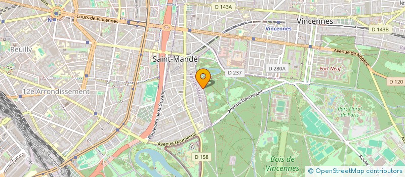localisation de l'entreprise LBJ INVESTISSEMENT à SAINT-MANDE
