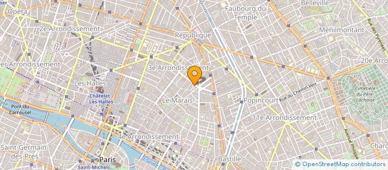 localisation de l'entreprise LBJ SARL à PARIS