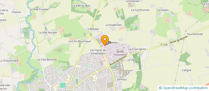 localisation de l'entreprise LBJ23  MORDELLES