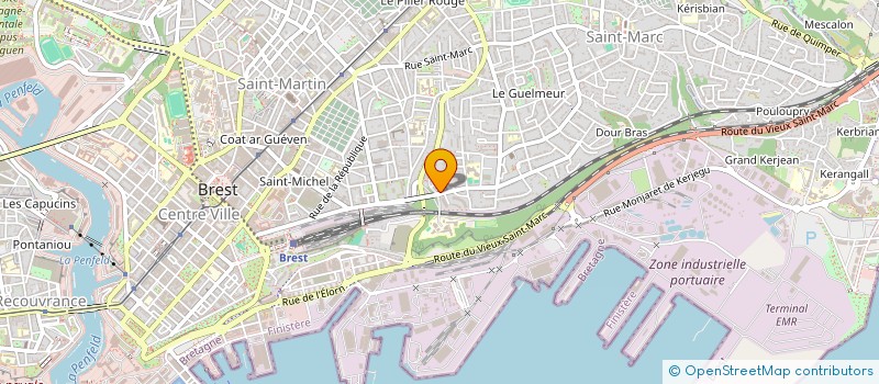 localisation de l'entreprise LBK à BREST
