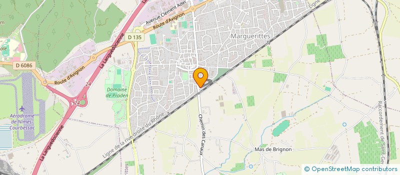 localisation de l'entreprise LBK ELEC  MARGUERITTES