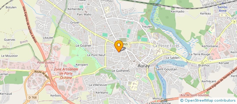 localisation de l'entreprise LBK RESTAURATION à AURAY