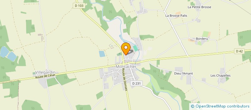 localisation de l'entreprise LBK SERVICES  MONTACHER-VILLEGARDIN