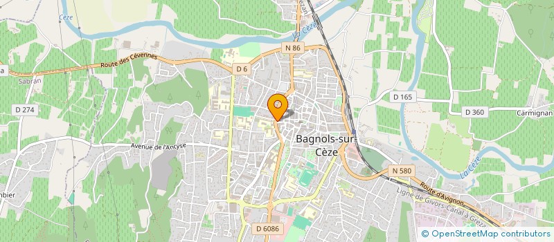 localisation de l'entreprise LBL  BAGNOLS-SUR-CEZE