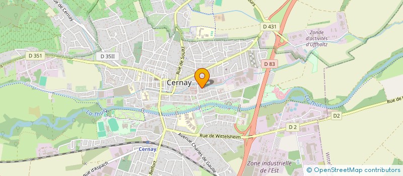 localisation de l'entreprise LBL  CERNAY