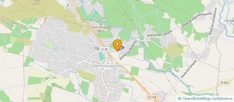 localisation de l'entreprise LBL  VILLEMOUSTAUSSOU