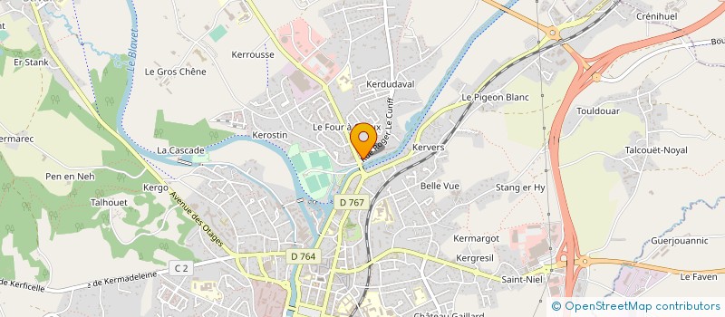 localisation de l'entreprise LBL & ASSOCIES à PONTIVY
