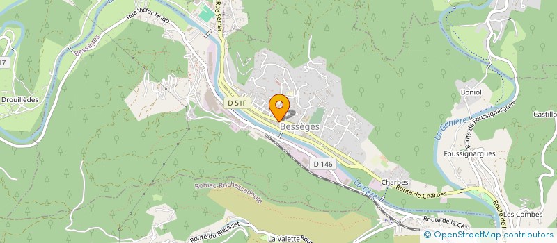 localisation de l'entreprise LBLF  BESSEGES