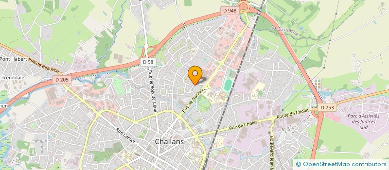 localisation de l'entreprise LBLOC à CHALLANS