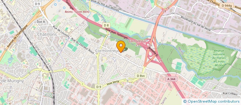 localisation de l'entreprise LBM  CORMONTREUIL