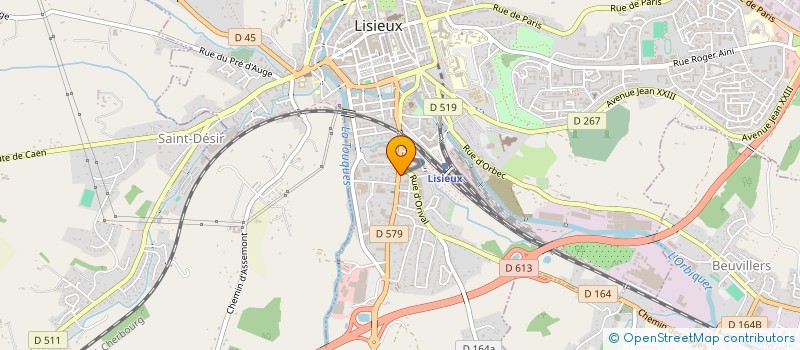 localisation de l'entreprise LBM à LISIEUX