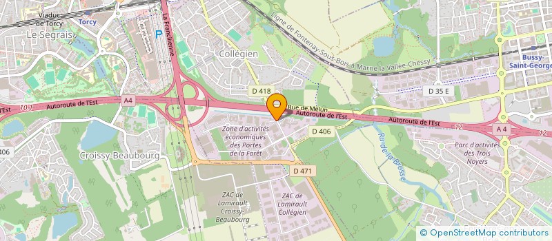 localisation de l'entreprise LBM  COLLEGIEN