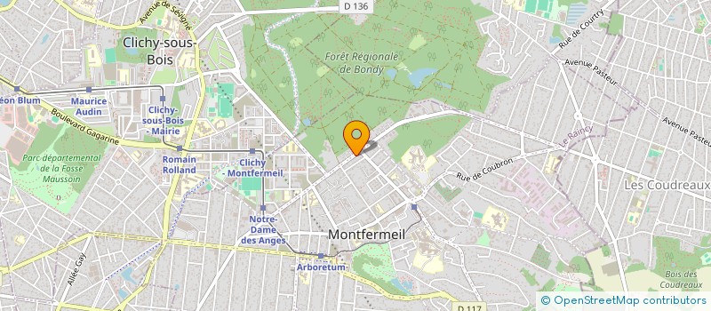 localisation de l'entreprise LBM à MONTFERMEIL