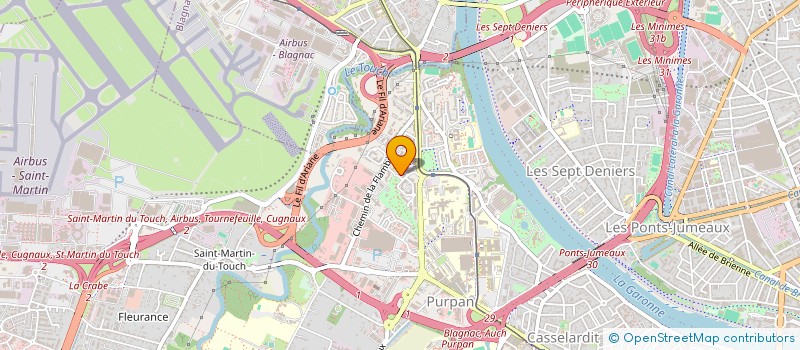 localisation de l'entreprise LBM à TOULOUSE