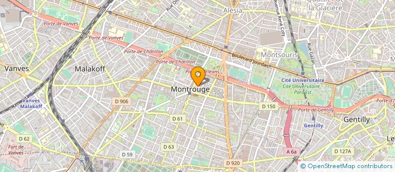 localisation de l'entreprise LBM  MONTROUGE