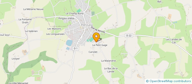 localisation de l'entreprise LBM à LE MENE