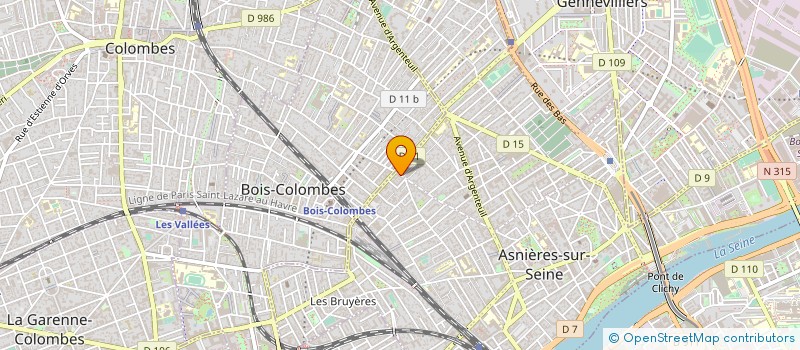 localisation de l'entreprise LBM CONSTRUCTION à ASNIERES-SUR-SEINE