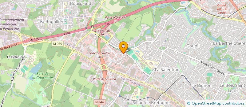 localisation de l'entreprise LBM HOLDING à ORVAULT