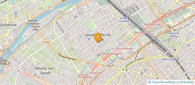 localisation de l'entreprise LBM INVEST à LEVALLOIS-PERRET