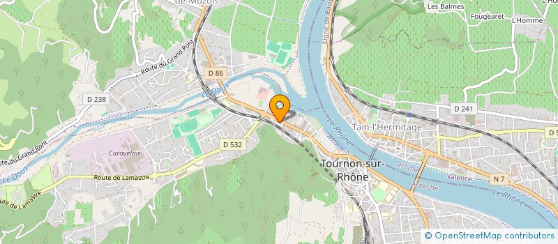 localisation de l'entreprise LBM LOOCK TEXTILE à TOURNON-SUR-RHONE