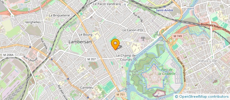 localisation de l'entreprise LBM PARTNERS à LAMBERSART