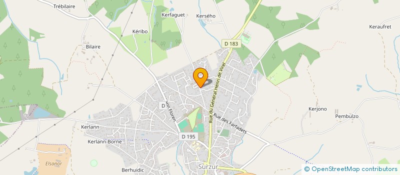 localisation de l'entreprise LBM PAYSAGE  SURZUR