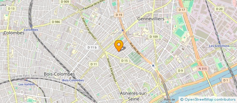 localisation de l'entreprise LBM PROJECT  ASNIERES-SUR-SEINE