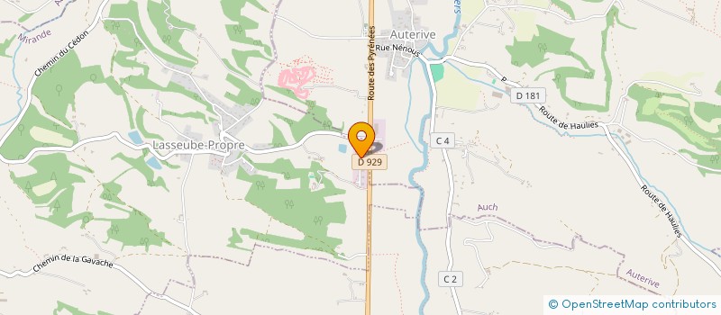 localisation de l'entreprise LBM32  LASSEUBE-PROPRE