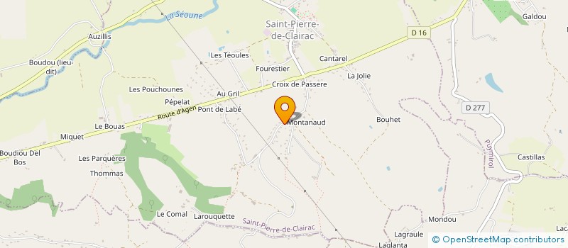 localisation de l'entreprise LBMA  SAINT-PIERRE-DE-CLAIRAC